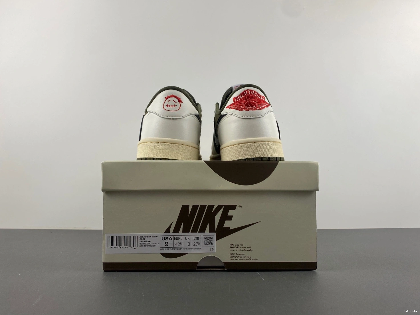 Scott Travis 1 OG Olive DM7866-200 Air Low Jordan 0329